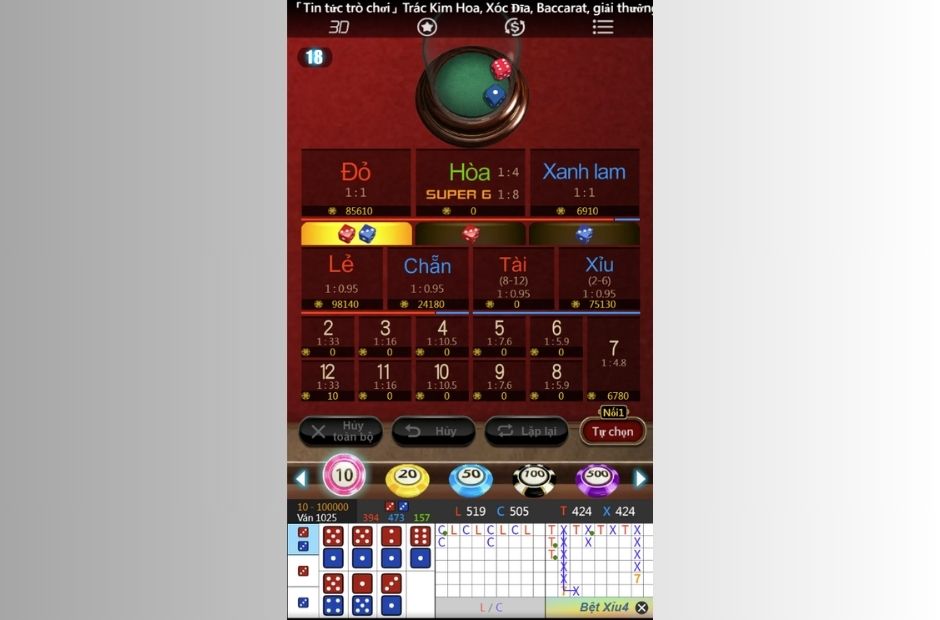 Cách chơi slot game xí ngầu xanh đỏ