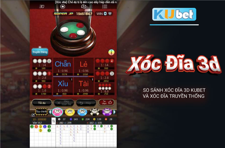 Xóc đĩa 3d kubet mới nhất năm 2024