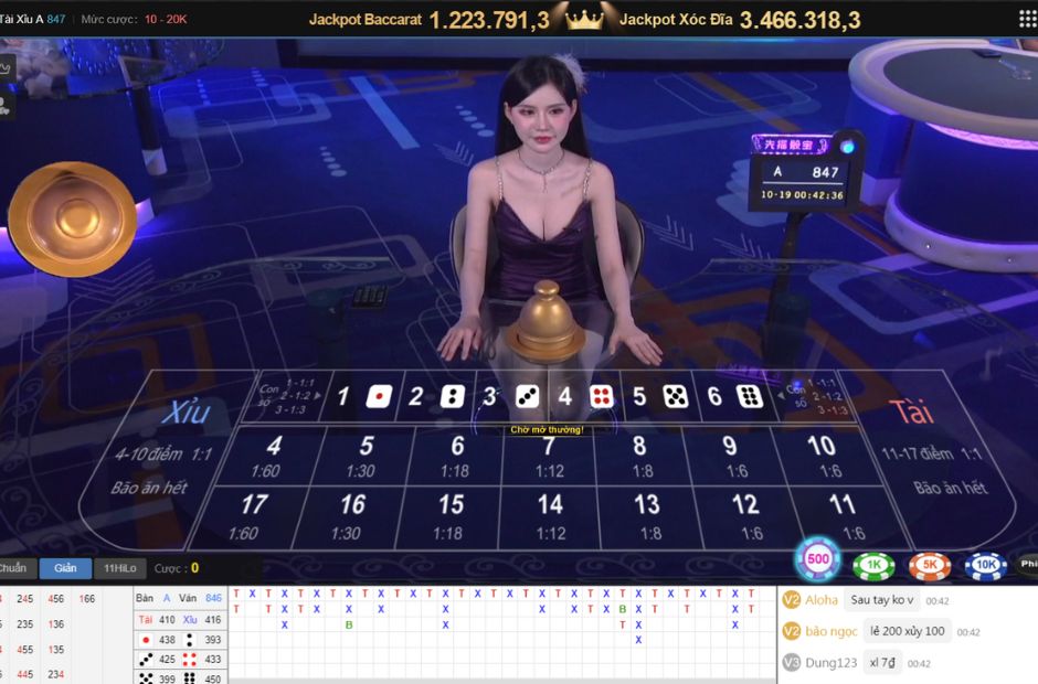 Chơi sicbo online trò chuyện cùng dealer