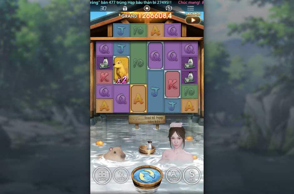 Game slot suối nước nóng gợi cảm