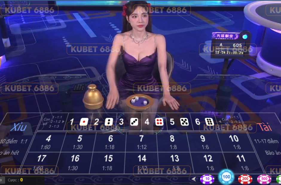 Trò chơi với dealer xinh đẹp tại Kubet